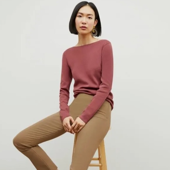 MM Lafleur Sweaters - MM Lafleur The Celeste Top 365 Knit Size XXL NWT Dark Coral